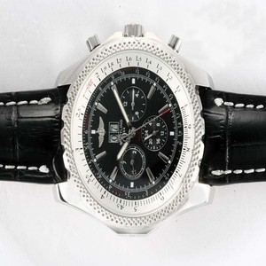 Breitling Bentley Motors 6.75 Black Dial Black Dial Stainless Steel Bezel Automatic Watch