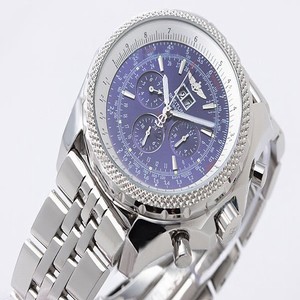 Breitling Bentley Motors 6.75 Blue Dial Blue Dial Stainless Steel Case Stainless Steel Bezel Watch