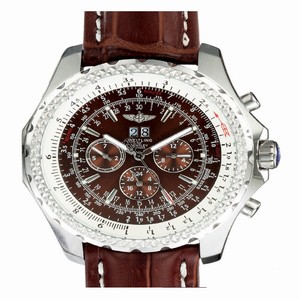 Breitling Bentley Motors 6.75 Brown Dial Round Brown Cow Leather Strap Brown Dial Watch