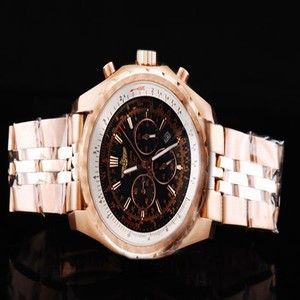 Breitling Bentley Motors A25362 49mm Gold Rose Gold Strap Midsize Watch