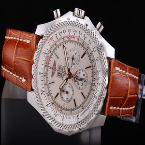 Breitling Bentley Motors Brown Dial Grey Dial Round Stainless Steel Case Watch