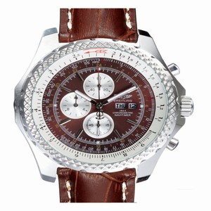 Breitling Bentley Motors GMT A 13362 45mm Quartz Chronograph Brown Dial Watch