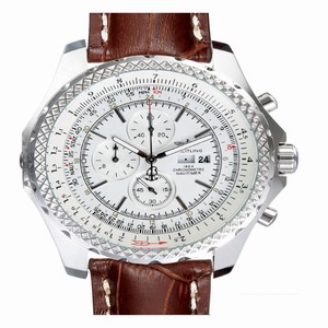 Breitling Bentley Motors GMT A13362 Round Quartz Chronograph White Dial Watch