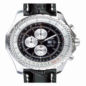 Breitling Bentley Motors GMT A13363 Quartz Chronograph Black Dial Round Watch