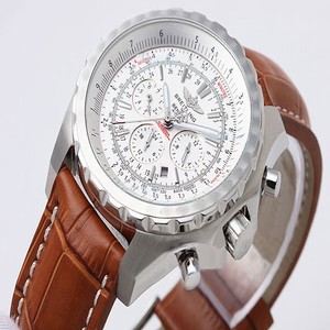 Breitling Bentley Motors Grey Dial Stainless Steel Bezel Midsize Stainless Steel Case Watch
