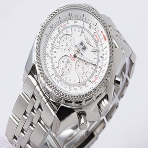 Breitling Bentley Motors GT A1336313/G680 - 981A White Dial Automatic Watch