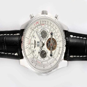 Breitling Bentley Motors Mulliner Tourbillon Beige Dial Automatic Grey Dial 49mm Watch