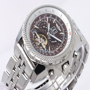 Breitling Bentley Motors Mulliner Tourbillon Beige Dial Round Mens Automatic Watch