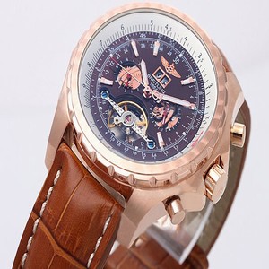 Breitling Bentley Motors Mulliner Tourbillon L18841 Brown Crocodile Leather Strap Round Mens Watch