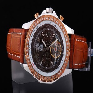 Breitling Bentley Motors Mulliner Tourbillon L18841 Midsize Stainless Steel Case Watch