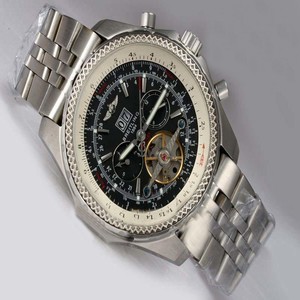 Breitling Bentley Motors Mulliner Tourbillon L18841 Stainless Steel Bezel Black Dial Watch