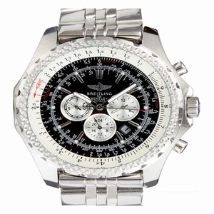 Breitling Bentley Motors T A2536212/B686 Black Dial Silver Titanium Strap Watch