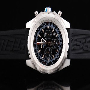 Breitling Bentley Motors T A25363 Stainless Steel Case Black Dial Watch