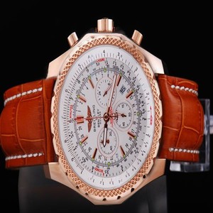 Breitling Bentley Motors T A2536313/Q522 Brown Ostrich Leather Strap 49mm Watch