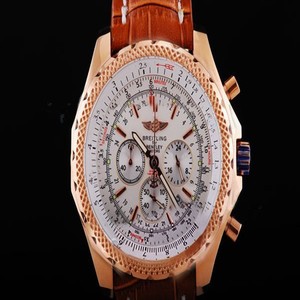 Breitling Bentley Motors T Black Dial Round Quartz Chronograph Watch