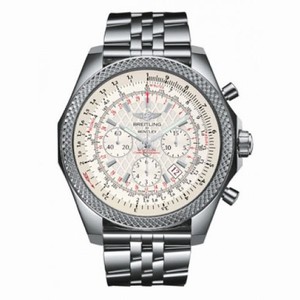 Breitling Bentley Silver Dial Stainless Steel Automatic Men's Watch AB061112-G802SS