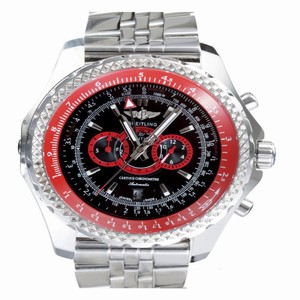 Breitling Bentley Supersports E2736529/BA62 Black Dial Round Silver Stainless Steel Strap Watch