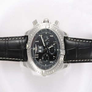 Breitling Blackbird B.Steel And Rubber Round Automatic Watch