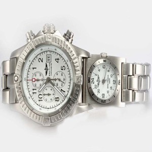 Breitling Blackbird Chronograph mit UTC A 13350 Round White Dial Quartz Chronograph Watch
