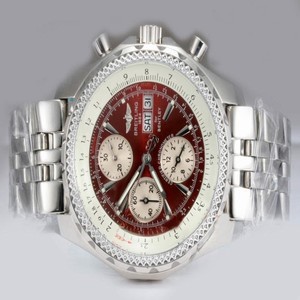 Breitling Chrono Avenger A13362 Automatic Stainless Steel Bezel Red Dial Watch
