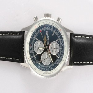 Breitling Chrono Edizione Limitata A13330 Stainless Steel Case Blue Dial 42mm Watch