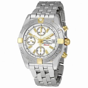 Breitling Chrono Galactic White Dial Chronograph Stainless Steel Men's Watch B13358L2-A700SS