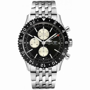 Breitling Chronoliner Black Dial Stainless Steel Automatic Men's Watch Y2431012/BE10