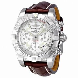 Breitling Chronomat 41 Automatic Chronograph Silver Dial Men's Watch AB014012-G711BRCT