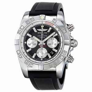 Breitling Chronomat 44 Automatic Chronograph Black Dial Men's Watch AB011012-B967