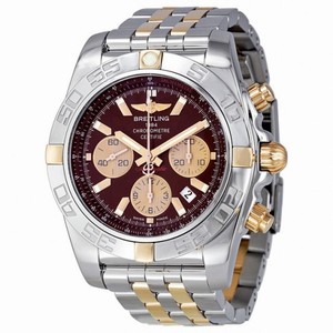 Breitling Chronomat 44 Chronograph Automatic Burgundy Dial Men's Watch IB011012-