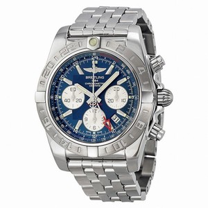 Breitling Chronomat 44 GMT Automatic Chronograph Blue Dial Men's Watch AB042011-C851SS