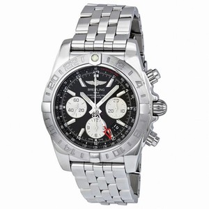 Breitling Chronomat 44 GMT Black Dial Men's Watch AB042011-BB56SS
