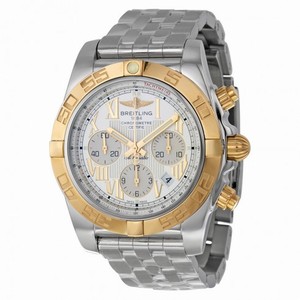 Breitling Chronomat 44 Silver Dial Stainless Steel Men's Watch CB011012-G677SS