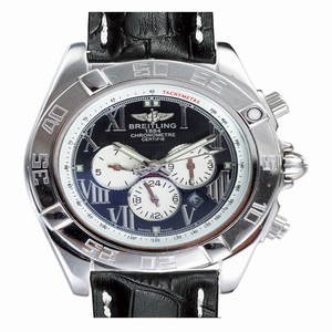 Breitling Chronomat B01 AB011012/B956-1CD Black Crocodile Leather Strap Mens Watch