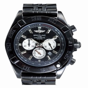 Breitling Chronomat B01 AB011012/B967-SS Round Black Stainless Steel Strap Mens Watch