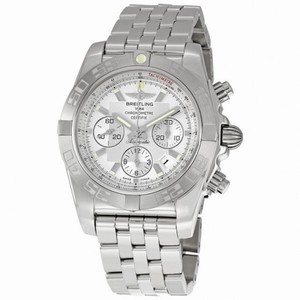 Breitling Chronomat B01 Silver Dial Chronograph Men's Watch AB011011-G684SS