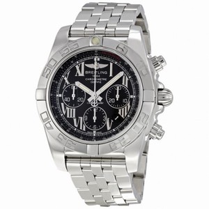 Breitling Chronomat Black Stainless Steel Automatic Men's Watch AB011012-B956SS