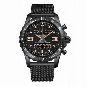 Breitling Chronospace Black PVD Stainless Steel Men's Watch M7836622-BD39SS