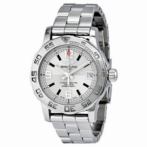 Breitling Colt 33 Silver Dial Stainless Steel Ladies Watch A7738711-G744SS