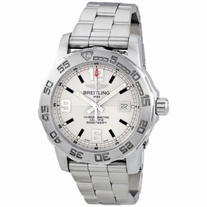 Breitling Colt 44 Silver Dial SuperQuartz Steel Men's Watch A7438710-G743SS
