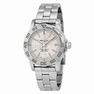 Breitling Colt Silver Rose Dial Stainless Steel Ladies Watch A7738711-G765SS