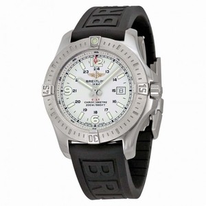 Breitling Colt Stratus Silver Dial Black Rubber Men's Watch A7438811-G792BKPD3