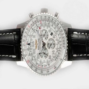 Breitling Cosmonaute Chronograph D2232212/G527 Round Stainless Steel Case White Dial Watch