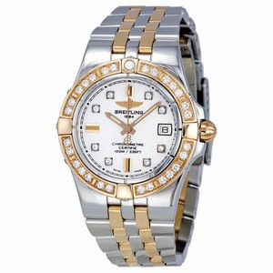Breitling Galactic 30 Diamond White Dial Ladies Watch C71340LA-A715TT