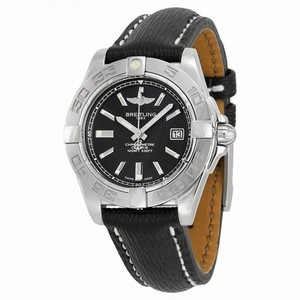 Breitling Galactic 32 Black Leather Ladies Watch A71356L2-BA10BKSLT