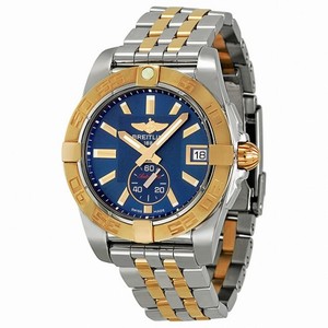 Breitling Galactic 36 Blue Dial Rose Gold and Stainless Steel Ladies Watch C3733012-C831TT