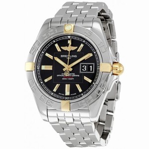 Breitling Galactic 41 Black Dial Stainless Steel Men's Watch B49350L2-BA08SS