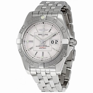 Breitling Galactic 41 Silver Dial Stainless Steel Men's Watch A49350L2-G699SS