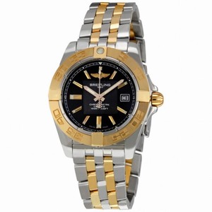 Breitling Galatic 32 Black Stainless Steel and Gold Ladies Watch C71356L2/BA12TT