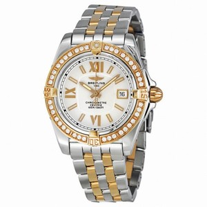 Breitling Lady Cockpit Diamond Rose Gold and Stainless Steel Ladies Watch C7135653-G650TT